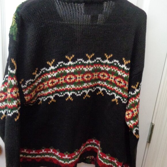 Heirloom Collectibles Woman's Ugly Christmas Sweater Trees Ornaments Large - Picture 6 of 6